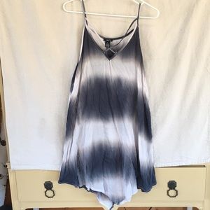 Blue and white sundress